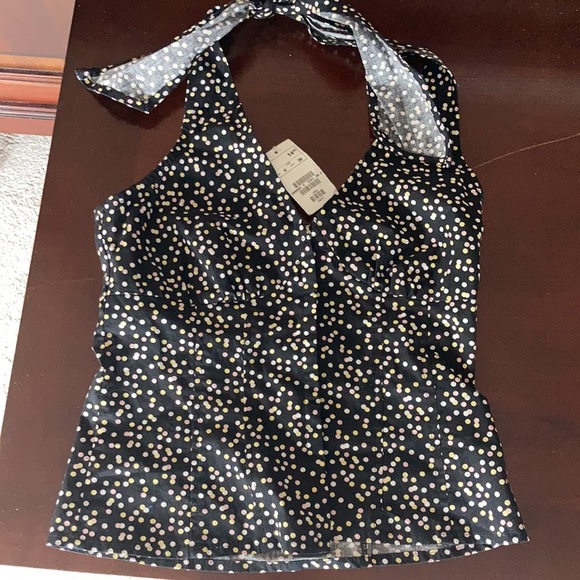 BNWT H&M black polka dot halter - Picture 1 of 6